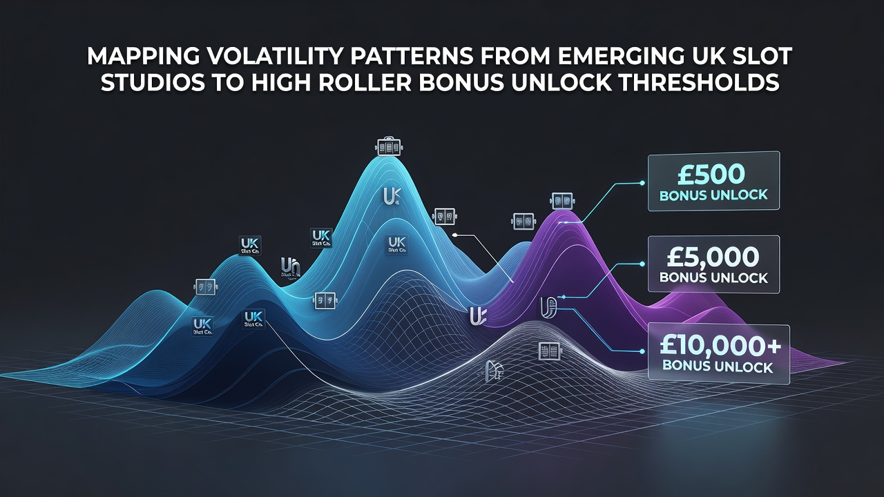 Chart illustrating correlation between emerging UK studio volatility scores and high roller bonus thresholds across mobile platforms